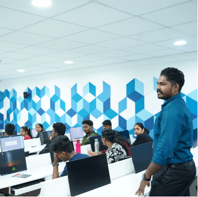 Wide classroom view